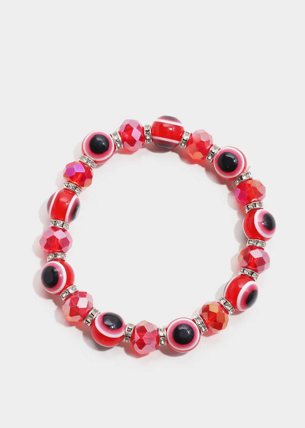 Red Evil Eye Bead Bracelet