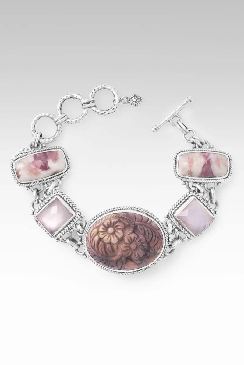 Redemption's Light Bracelet? in Porcelain Jasper, Pink Tourmalinated Quartz, Rose Quartz &amp; Mother of Pearl