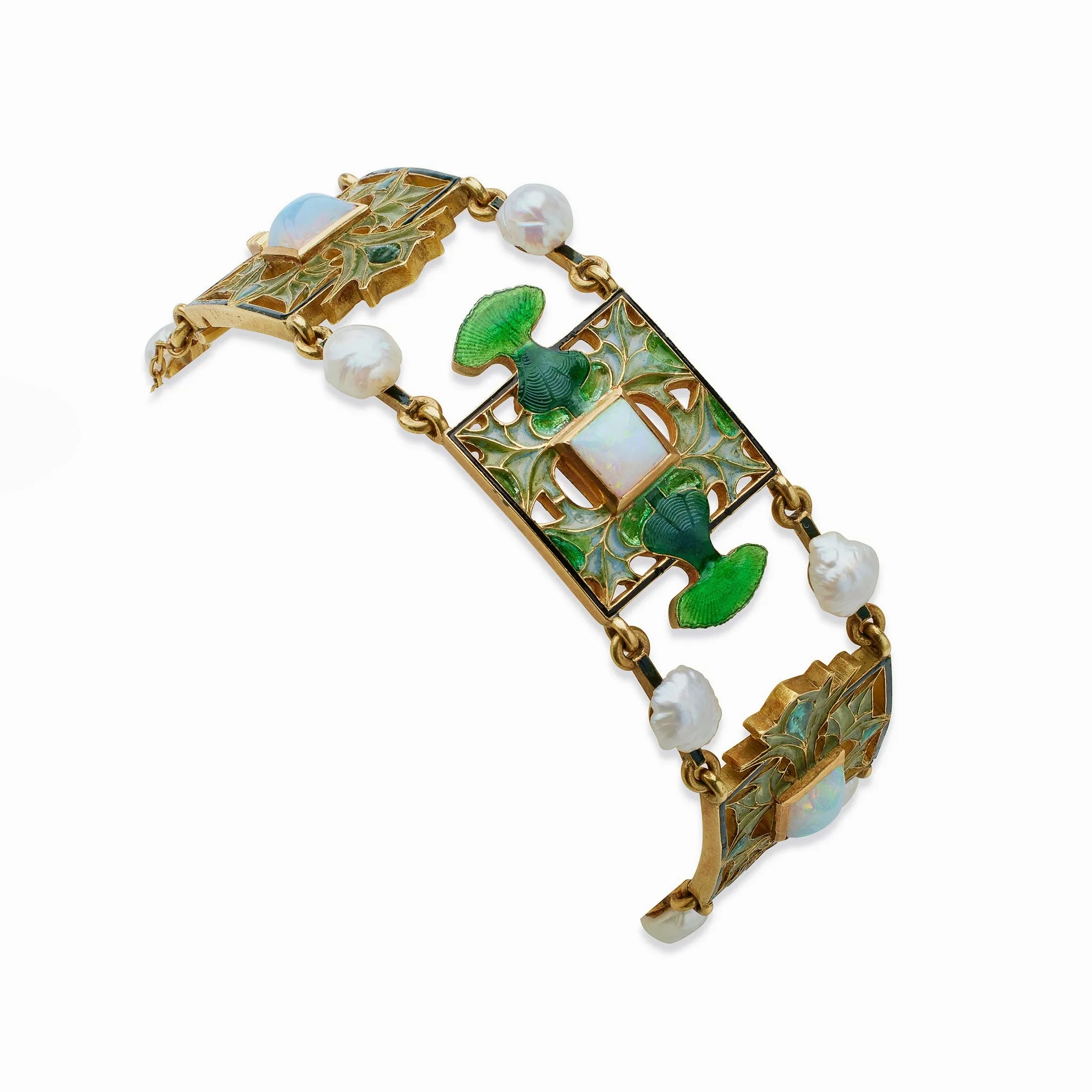 Ren Lalique &quot;Thistle of Lorraine&quot; Bracelet