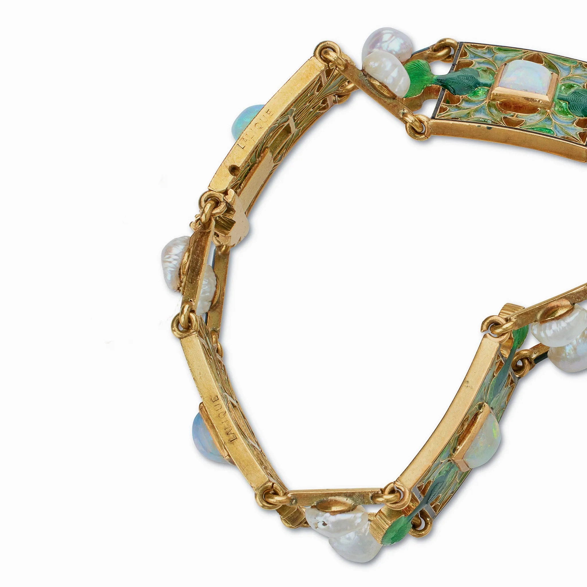 Ren Lalique &quot;Thistle of Lorraine&quot; Bracelet