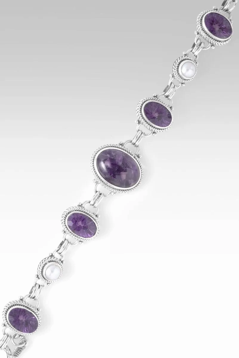 Revive my Faith Bracelet? in Chevron Amethyst, Amethyst &amp; Freshwater Pearl