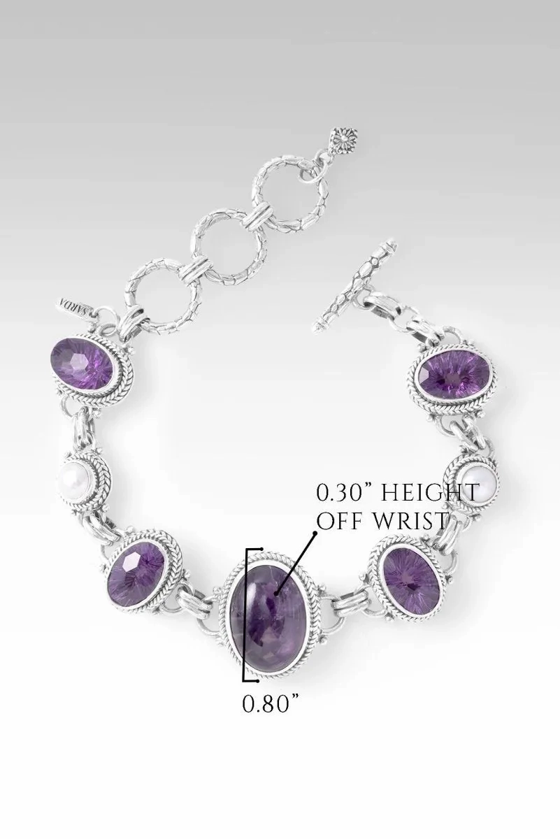 Revive my Faith Bracelet? in Chevron Amethyst, Amethyst &amp; Freshwater Pearl