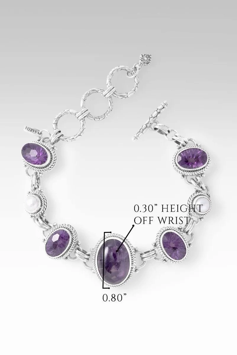 Revive my Faith Bracelet? in Chevron Amethyst, Amethyst &amp; Freshwater Pearl