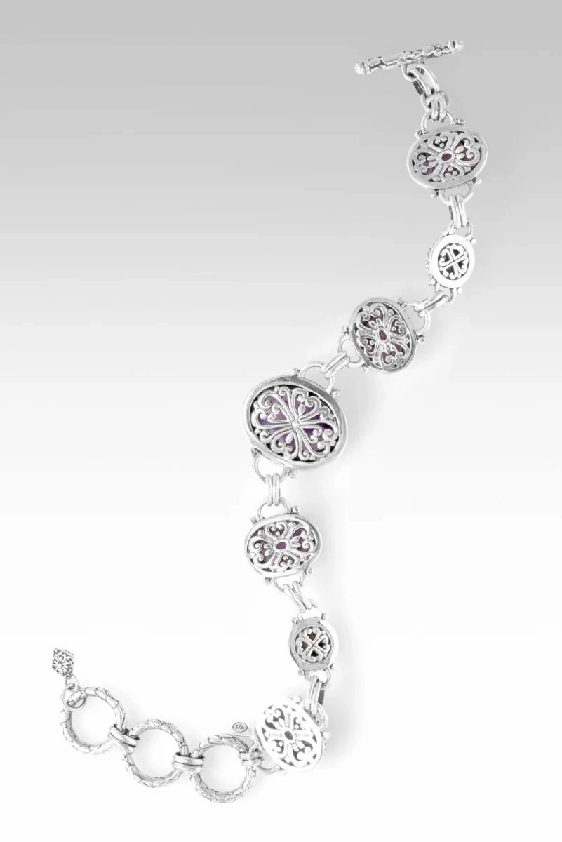 Revive my Faith Bracelet? in Chevron Amethyst, Amethyst &amp; Freshwater Pearl