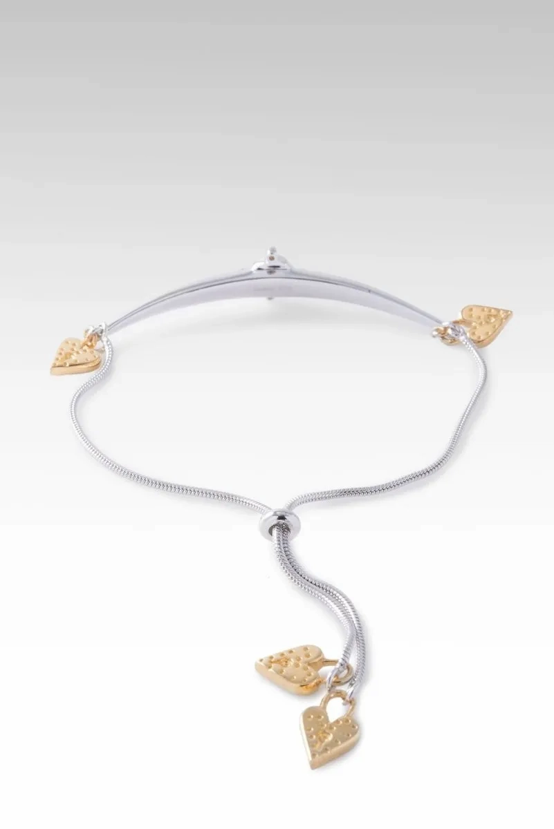 Rhodium Love So Sweet Bracelet? in White Zircon
