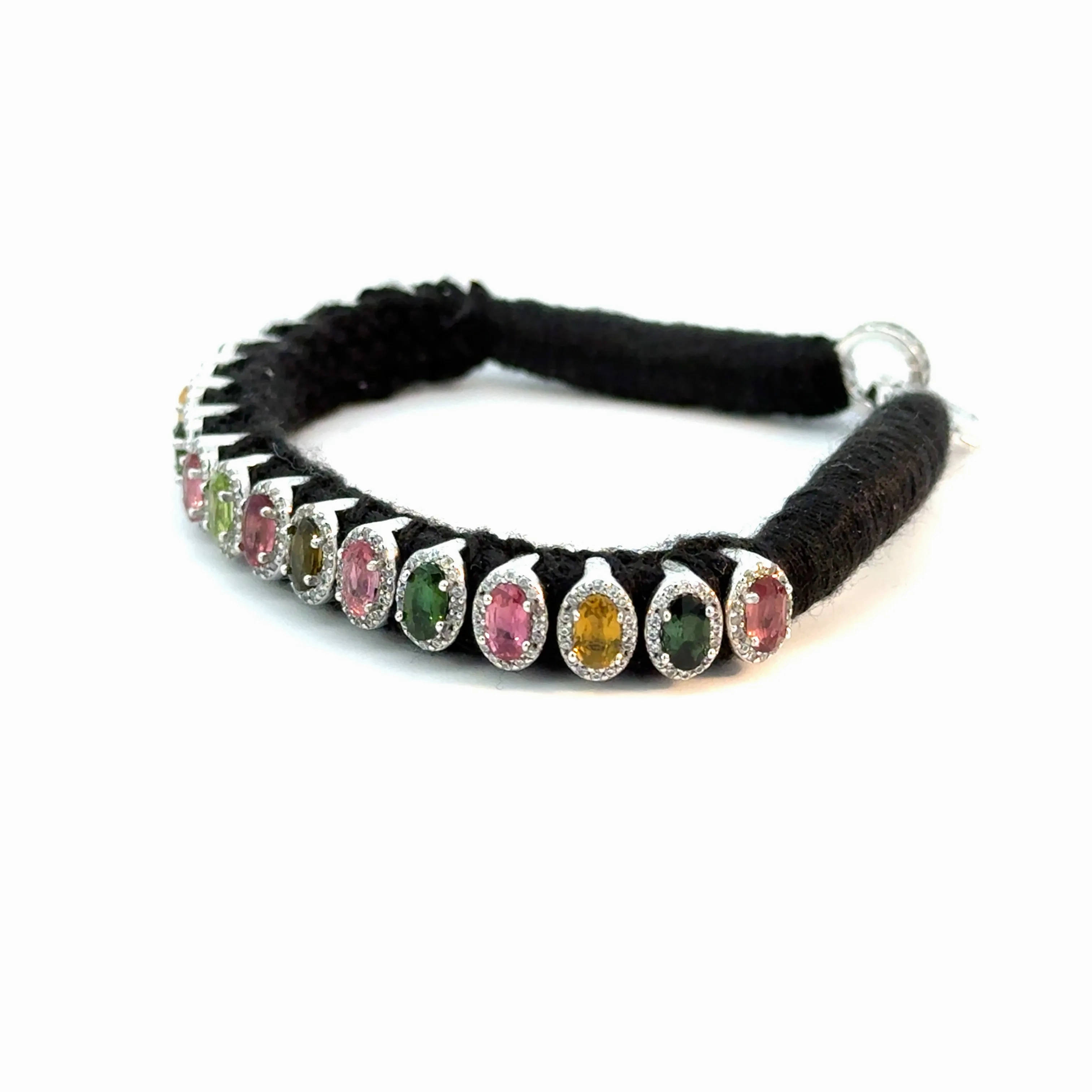 Rio Diamond &amp; Tourmaline Black Bracelet