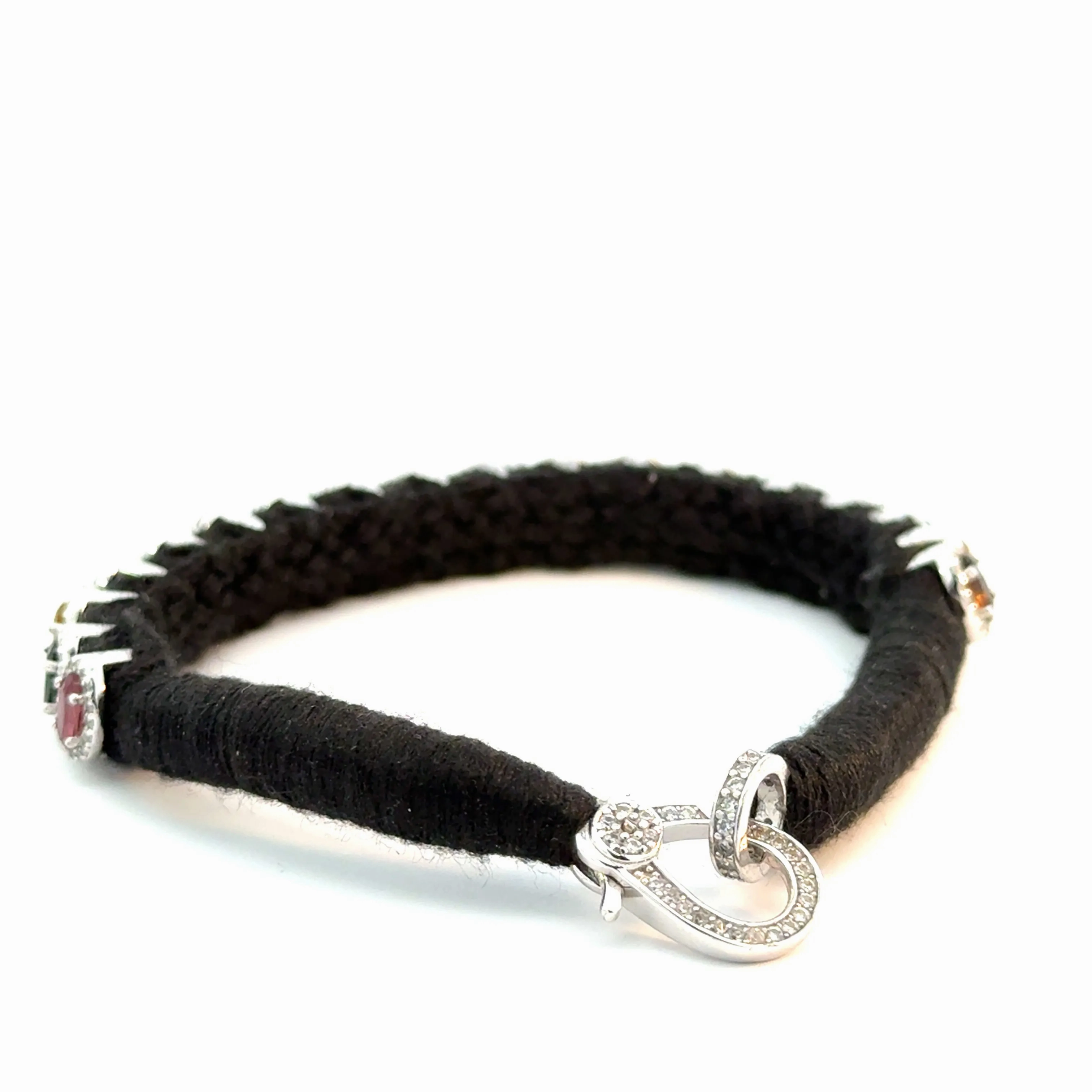 Rio Diamond &amp; Tourmaline Black Bracelet