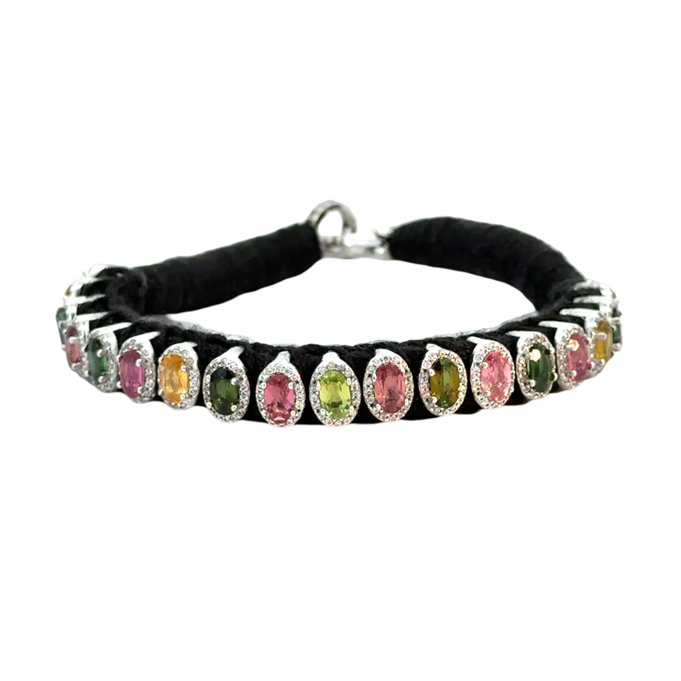 Rio Diamond &amp; Tourmaline Black Bracelet