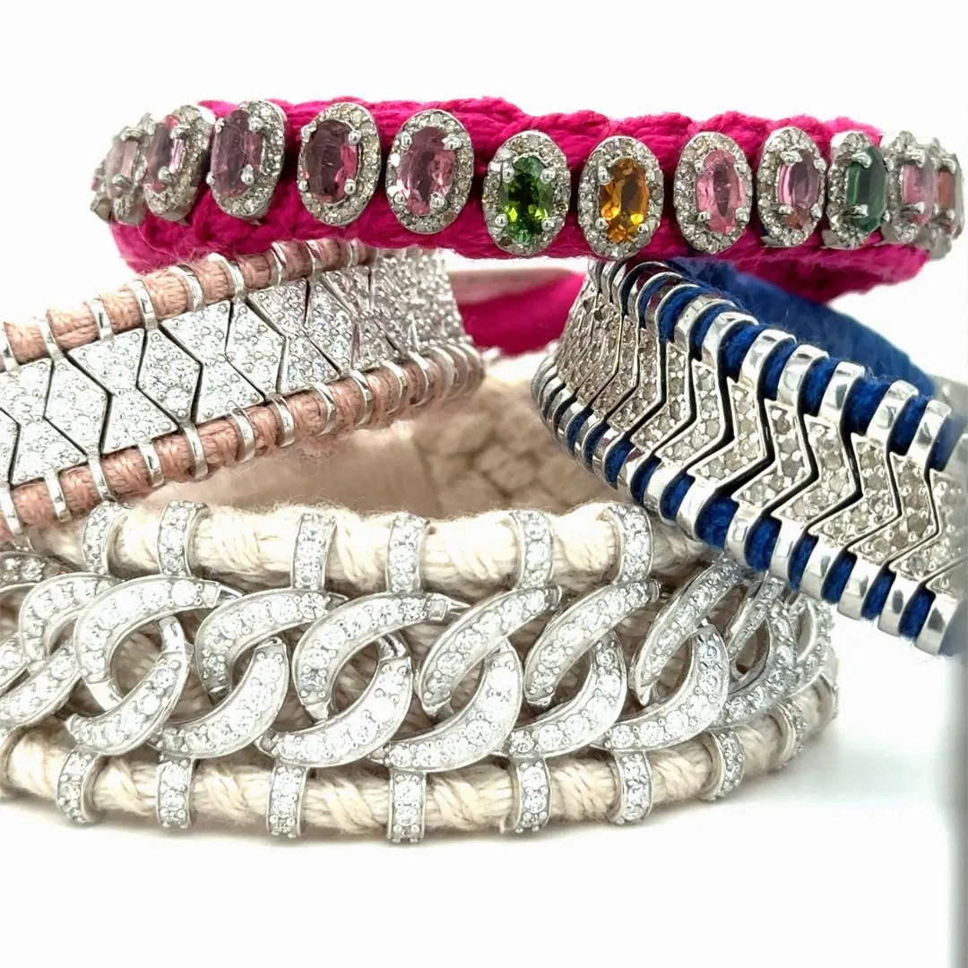 Rio Diamond &amp; Tourmaline Fuchsia Bracelet