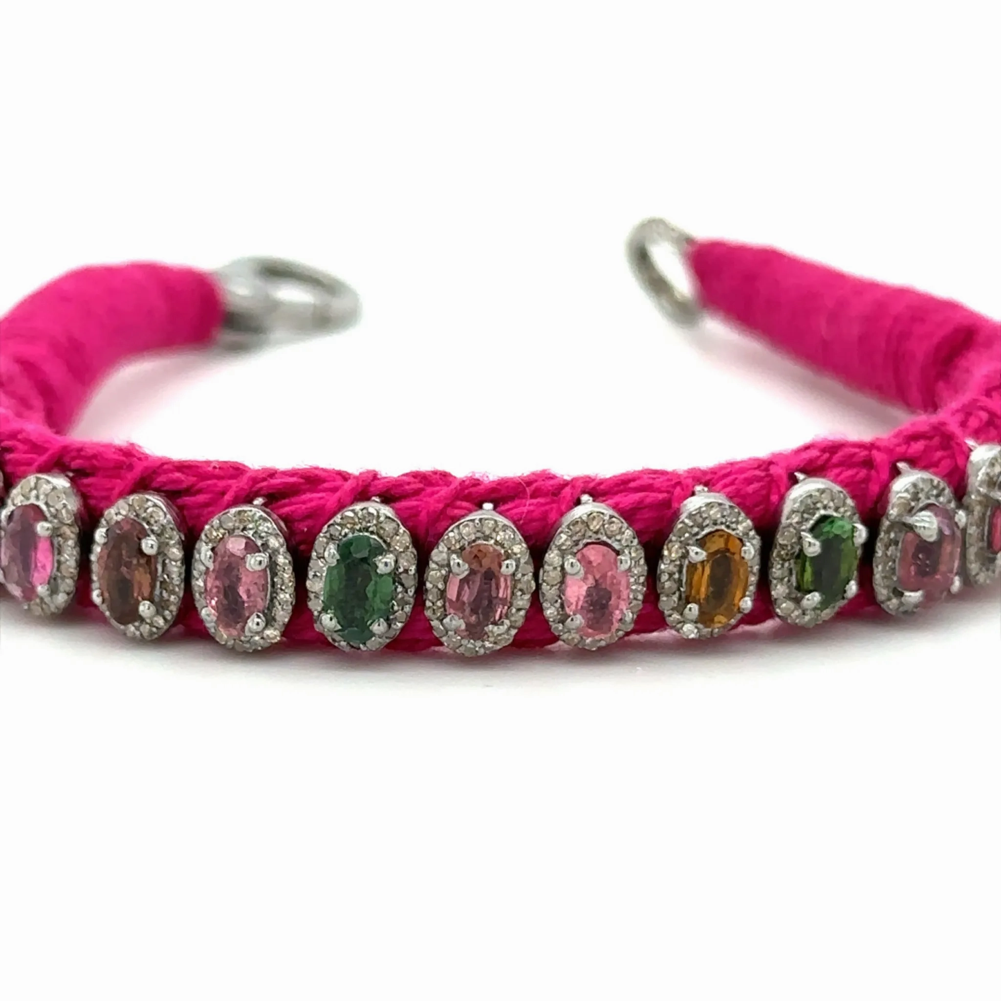 Rio Diamond &amp; Tourmaline Fuchsia Bracelet
