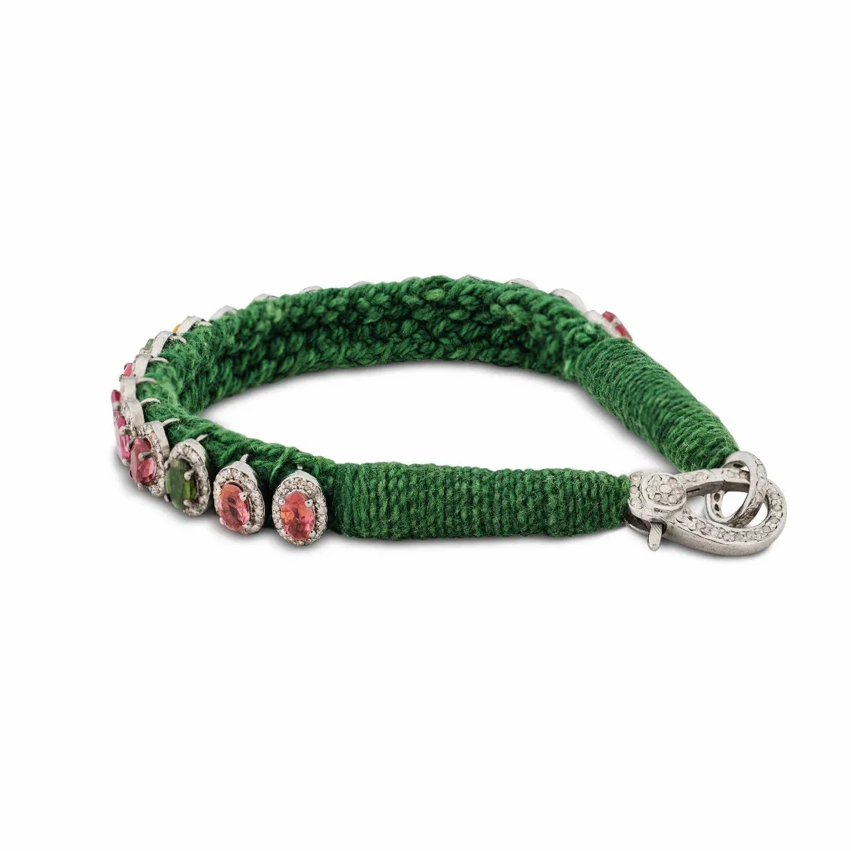 Rio Diamond &amp; Tourmaline Green Bracelet