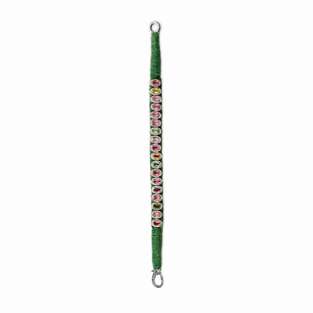 Rio Diamond &amp; Tourmaline Green Bracelet