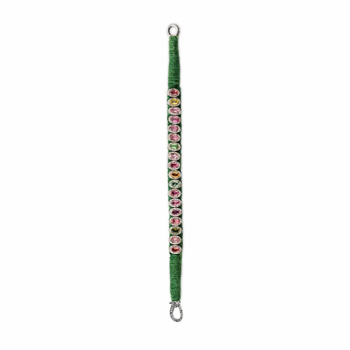 Rio Diamond &amp; Tourmaline Green Bracelet