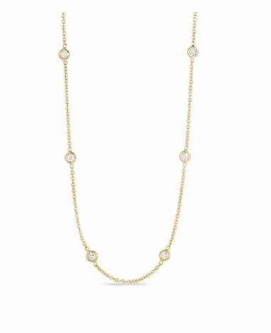 Roberto Coin 10 Station Diamond Necklace