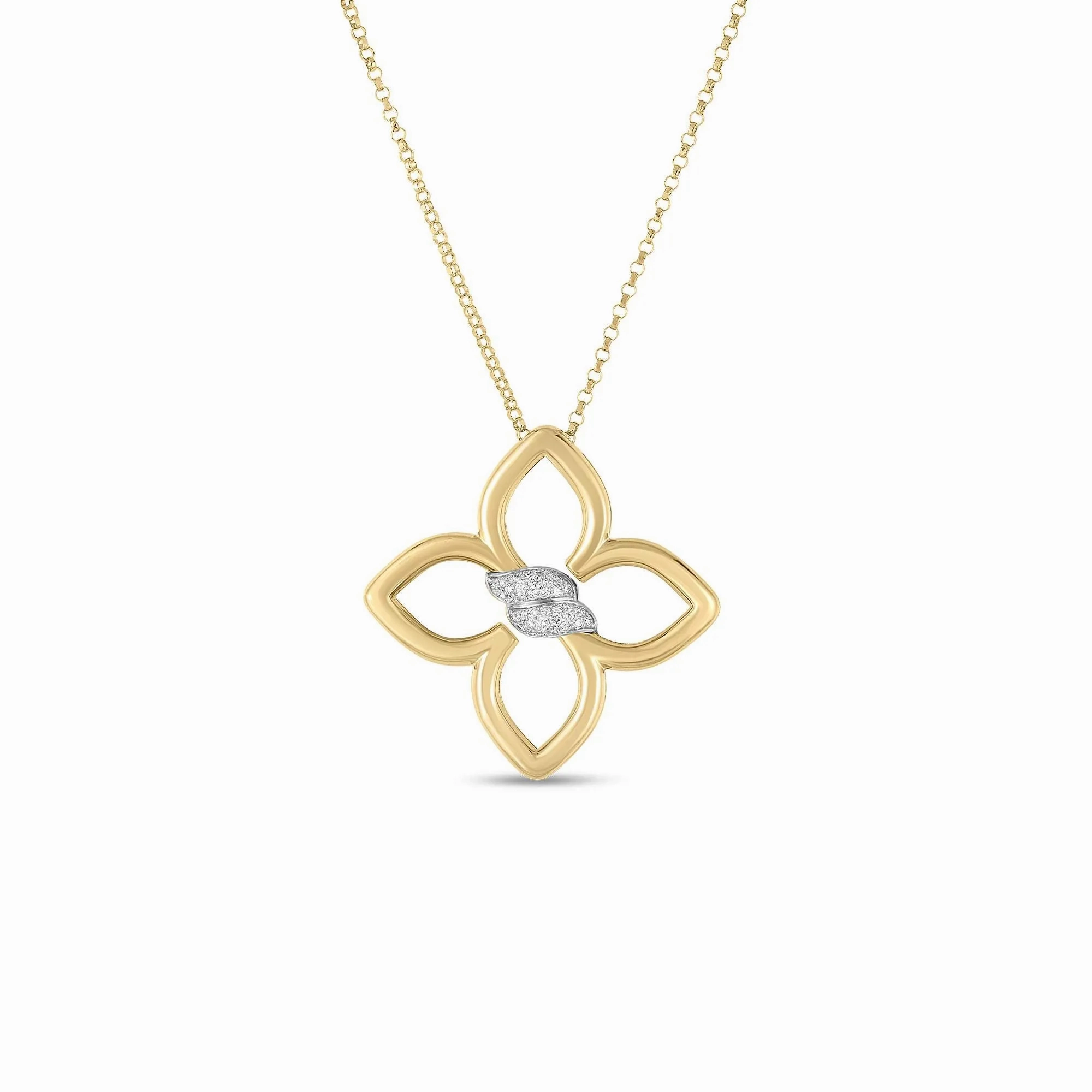 Roberto Coin Cialoma Flower Necklace