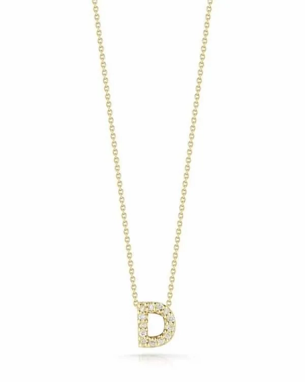 ROBERTO COIN DIAMOND LOVE LETTER &amp;#34;D&amp;#34;