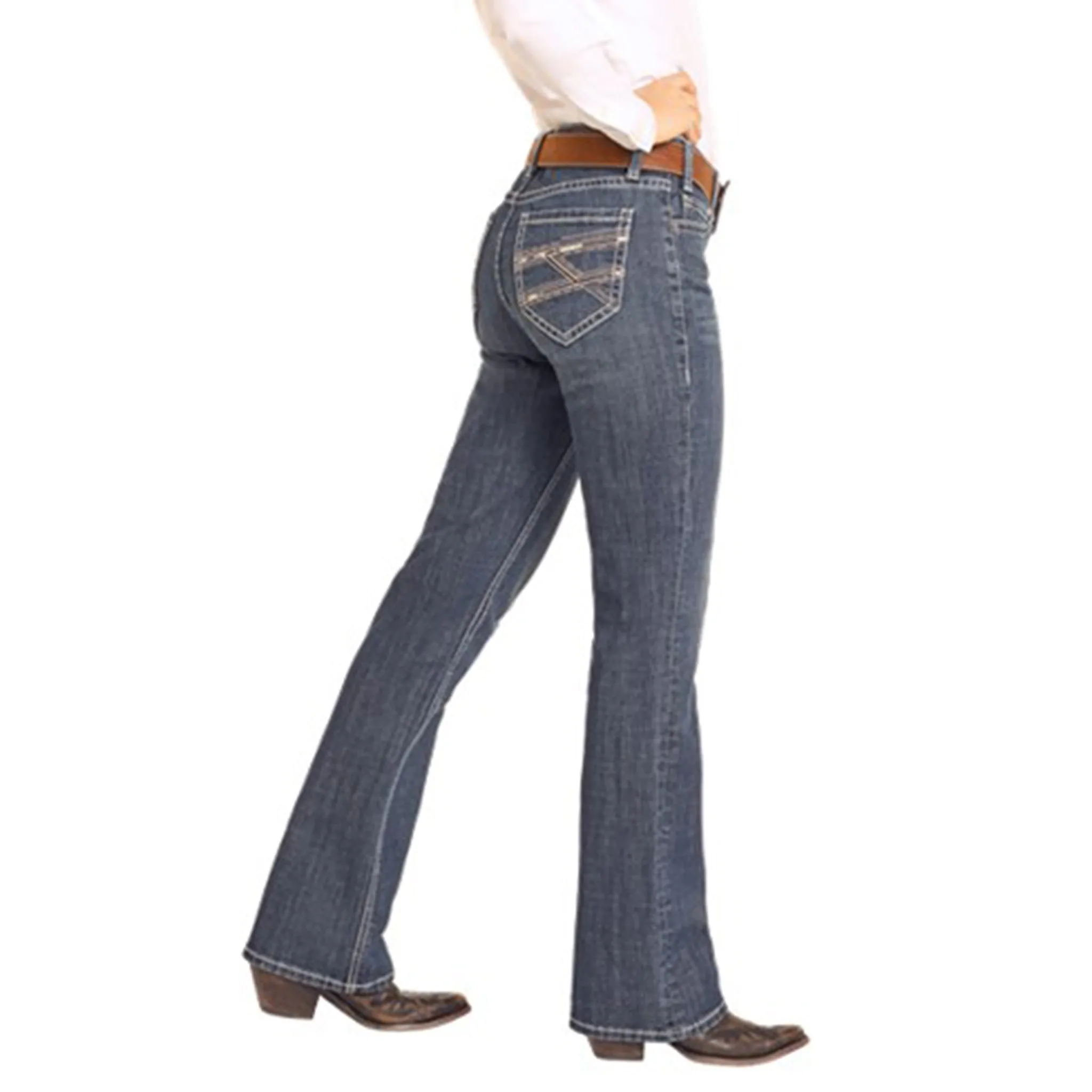 Rock & Roll Damen Vintage Reithose in Dunkel
