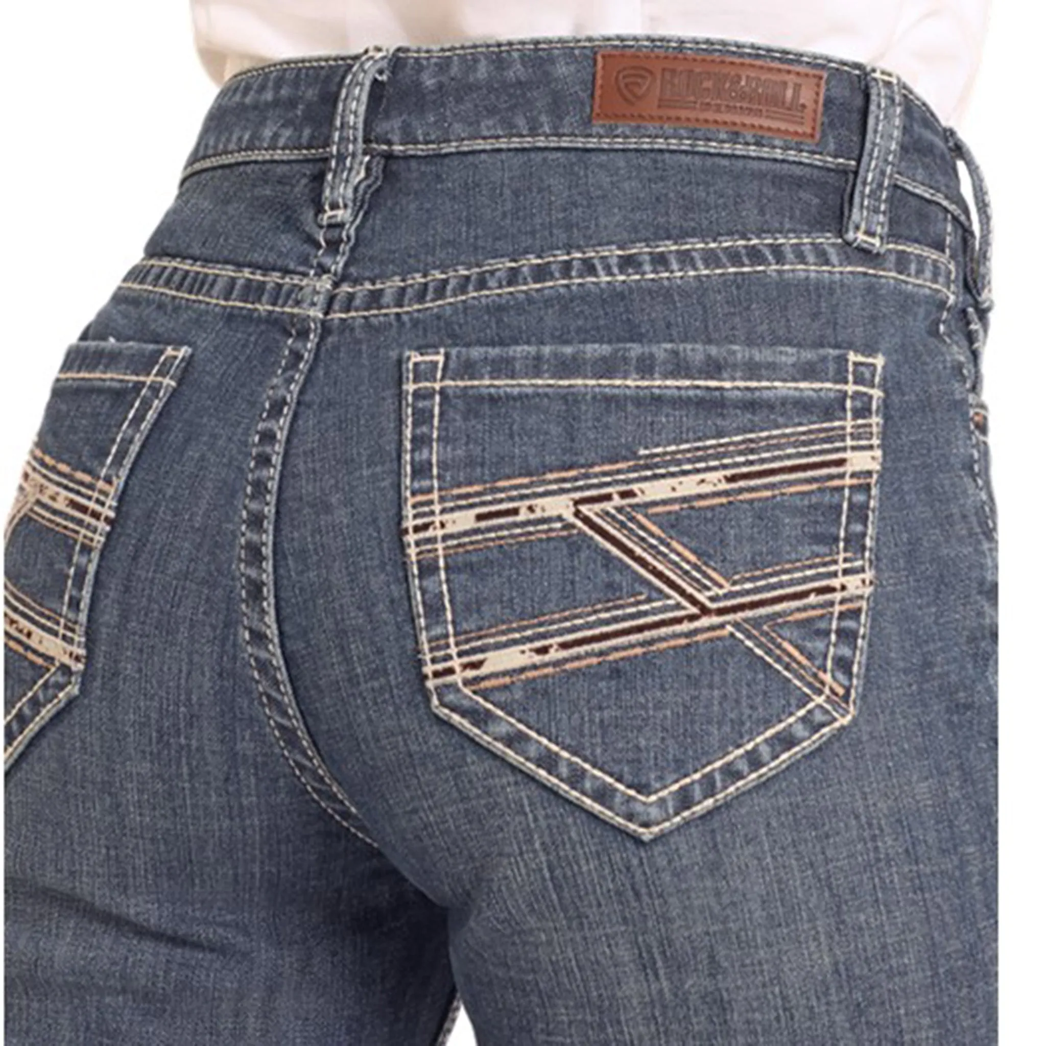 Rock & Roll Damen Vintage Reithose in Dunkel