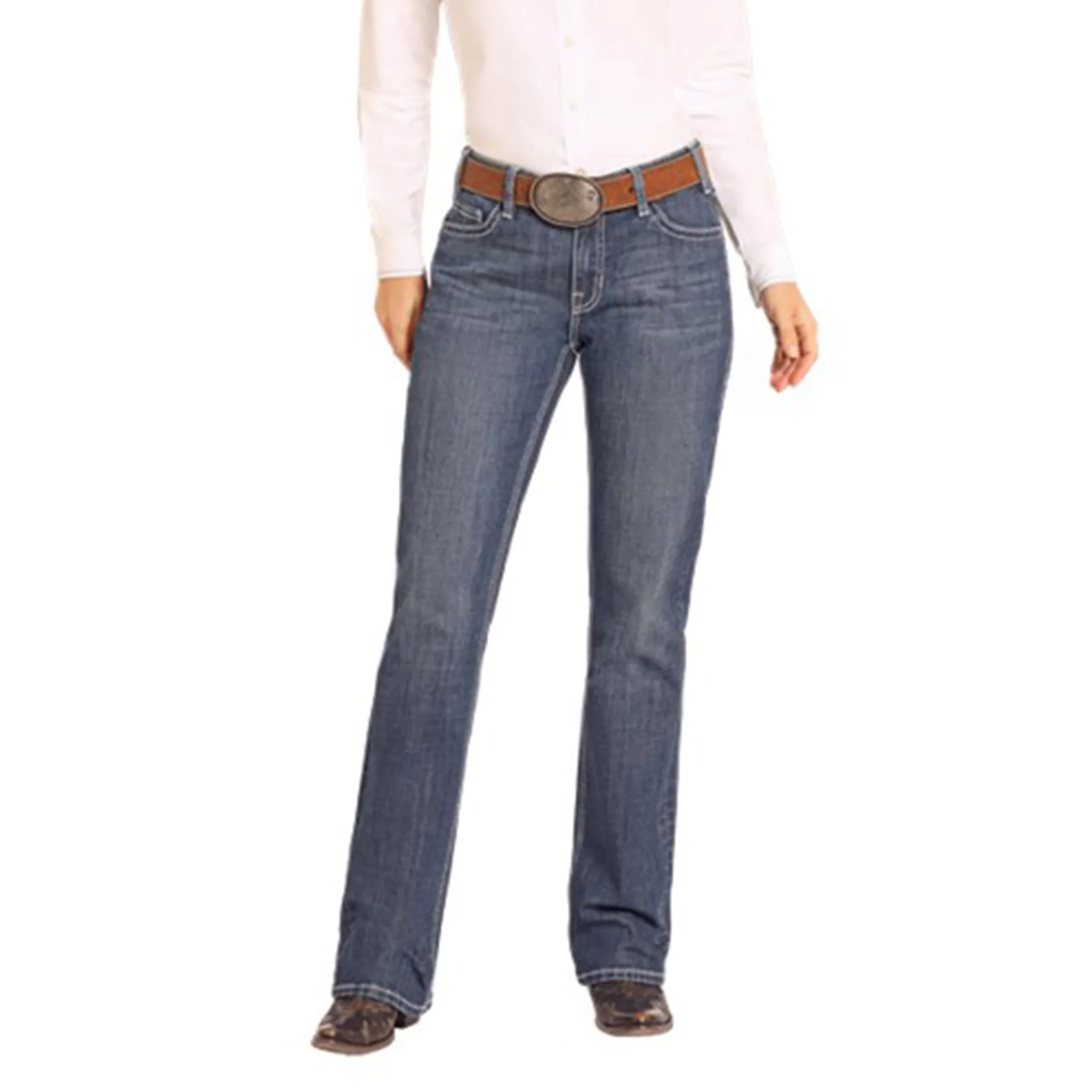 Rock & Roll Damen Vintage Reithose in Dunkel