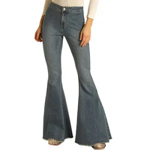 Rock & Roll Damen High-Rise Schlagjeans