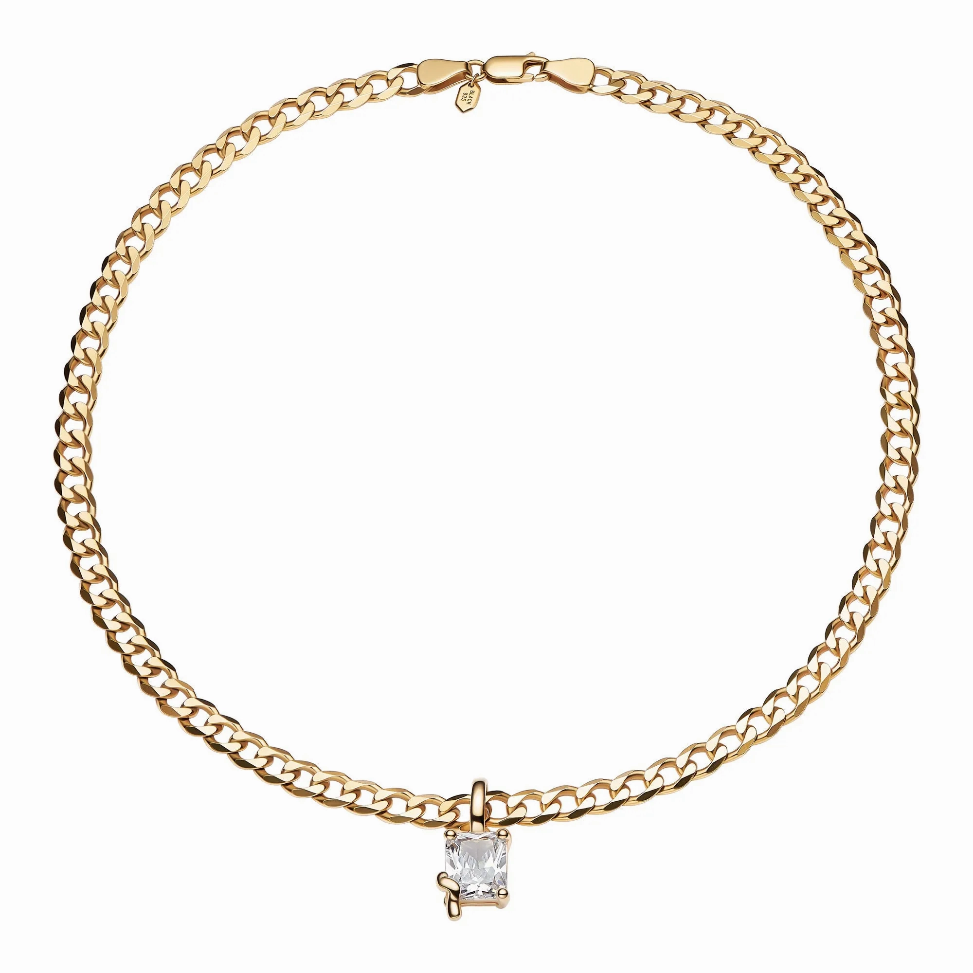 Roppongi Cider Gold Plated Necklace w. Zirconia