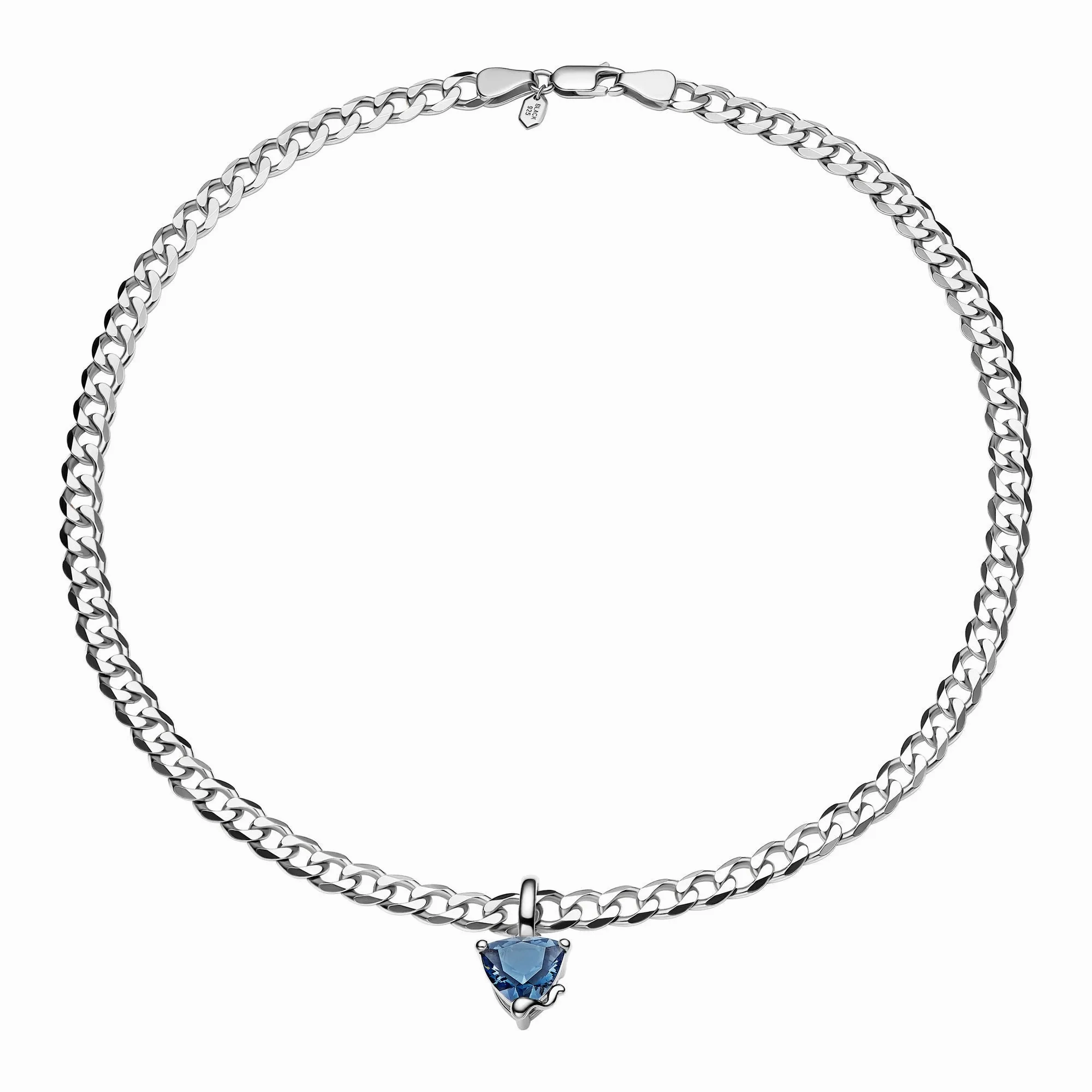 Roppongi Ramune Silver Necklace w. Nanogem Stone