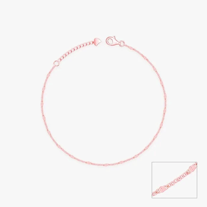 Rose Gold Express Affection Anklet
