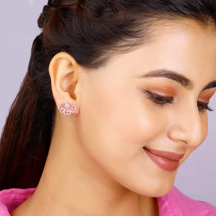 Rose Gold Eyebright Convertible Earrings