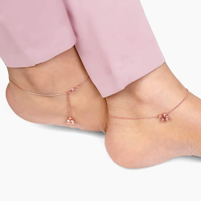 Rose Gold Jingle Anklet