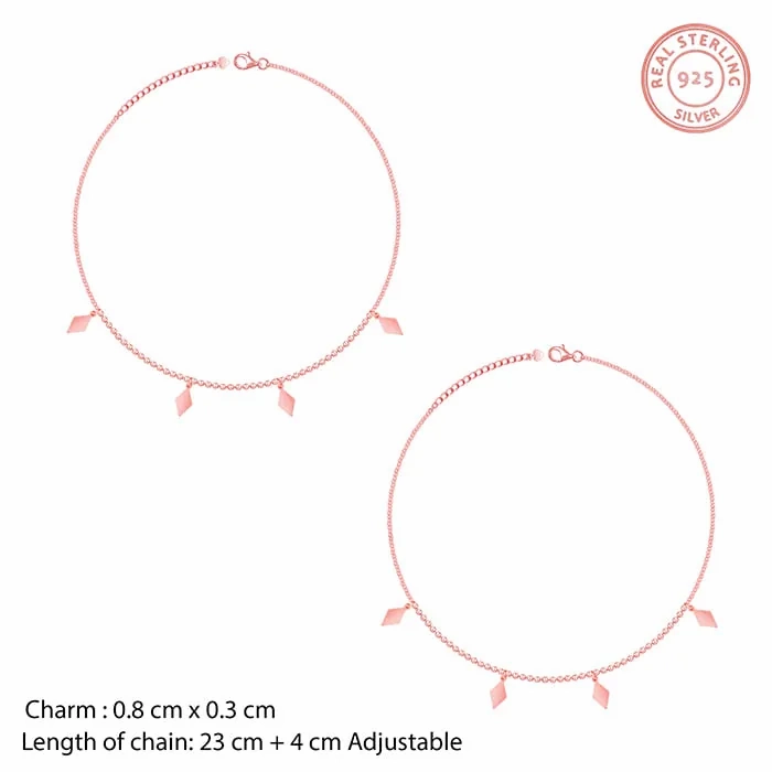 Rose Gold Kite Anklet
