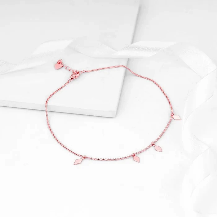 Rose Gold Kite Anklet