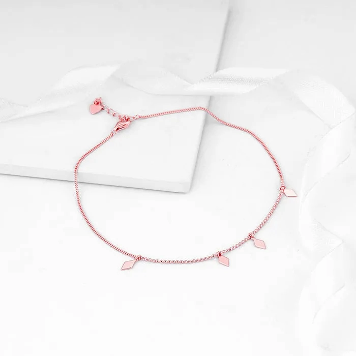 Rose Gold Kite Anklet