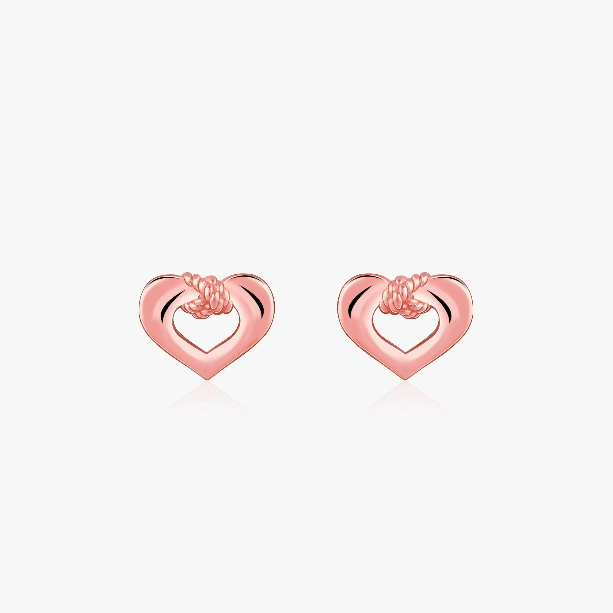 Rose Gold Loveknot Earrings