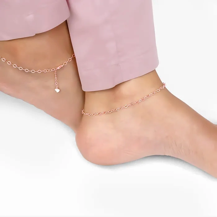 Rose Gold Stylish Anklet
