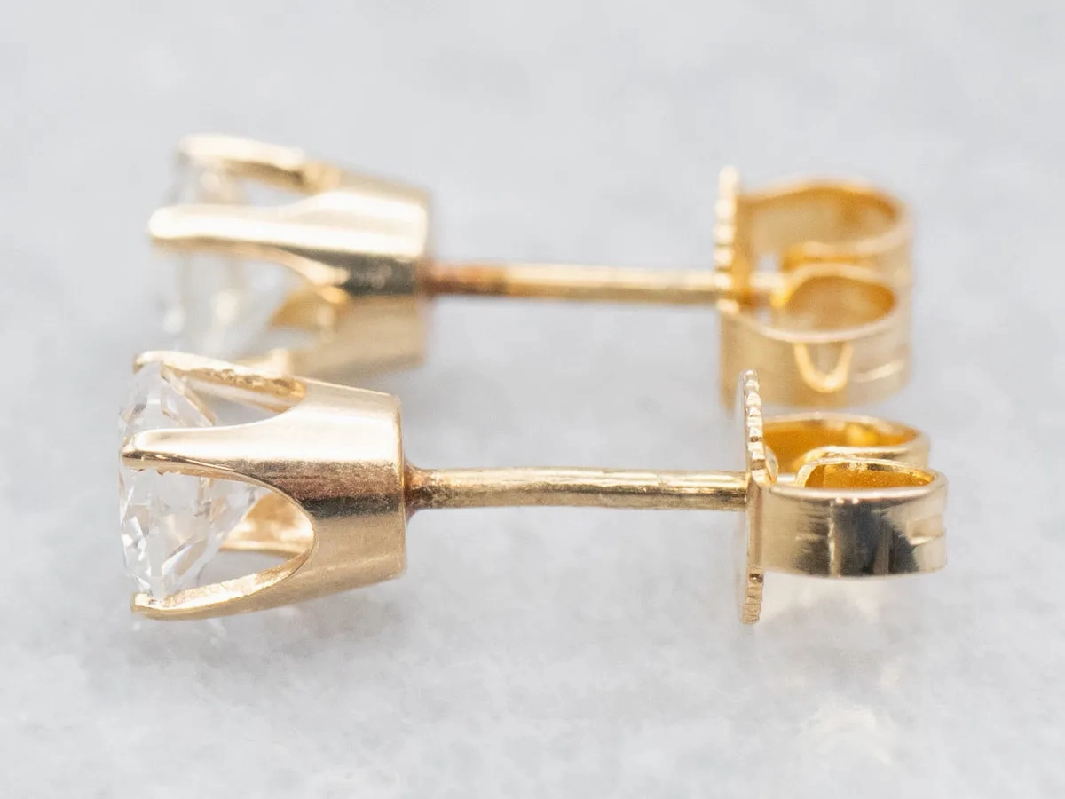 Round Brilliant Diamond Stud Earrings