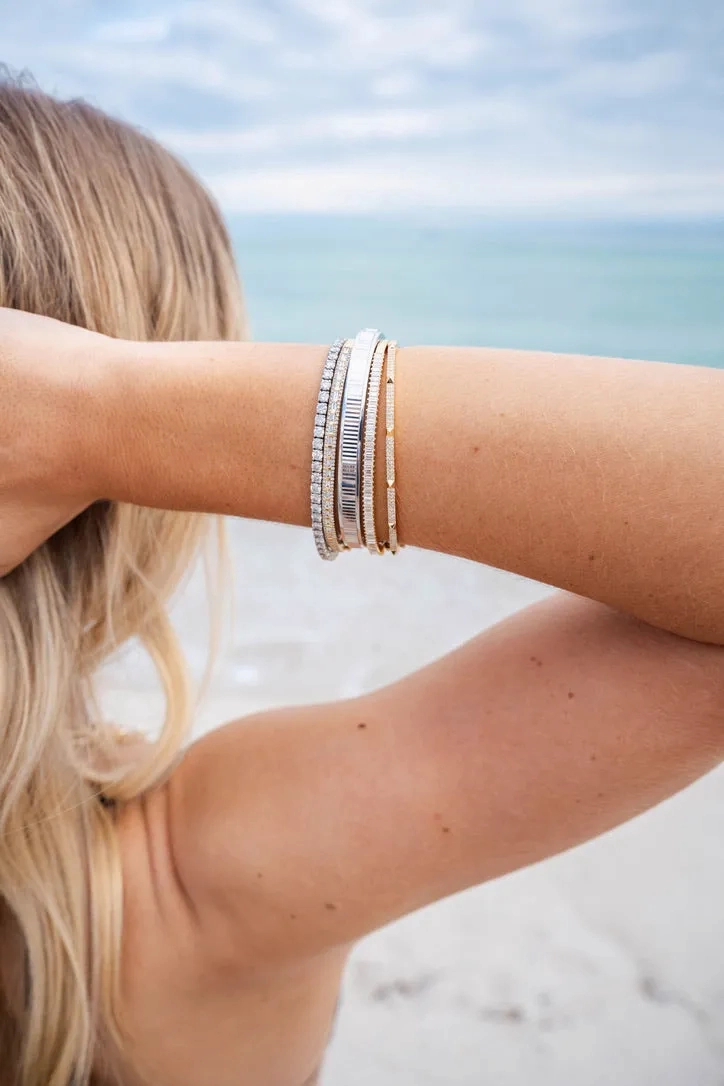 RYAN FLUTED DIAMOND BANGLE