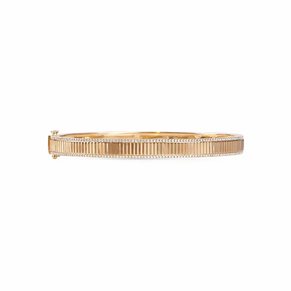RYAN FLUTED DIAMOND BANGLE