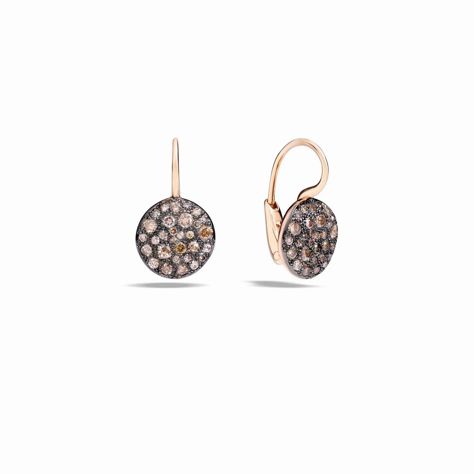 Sabbia Earrings with Brown Diamonds