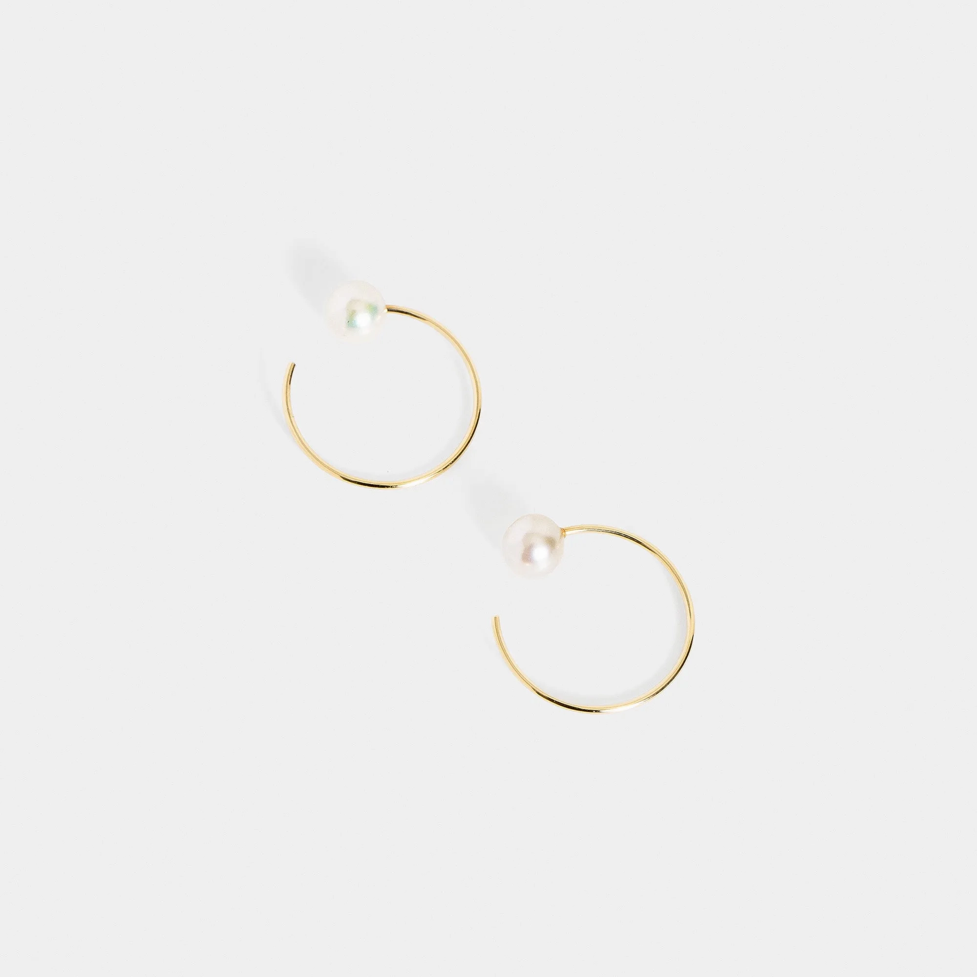 Saga Small Earrings with Pearls