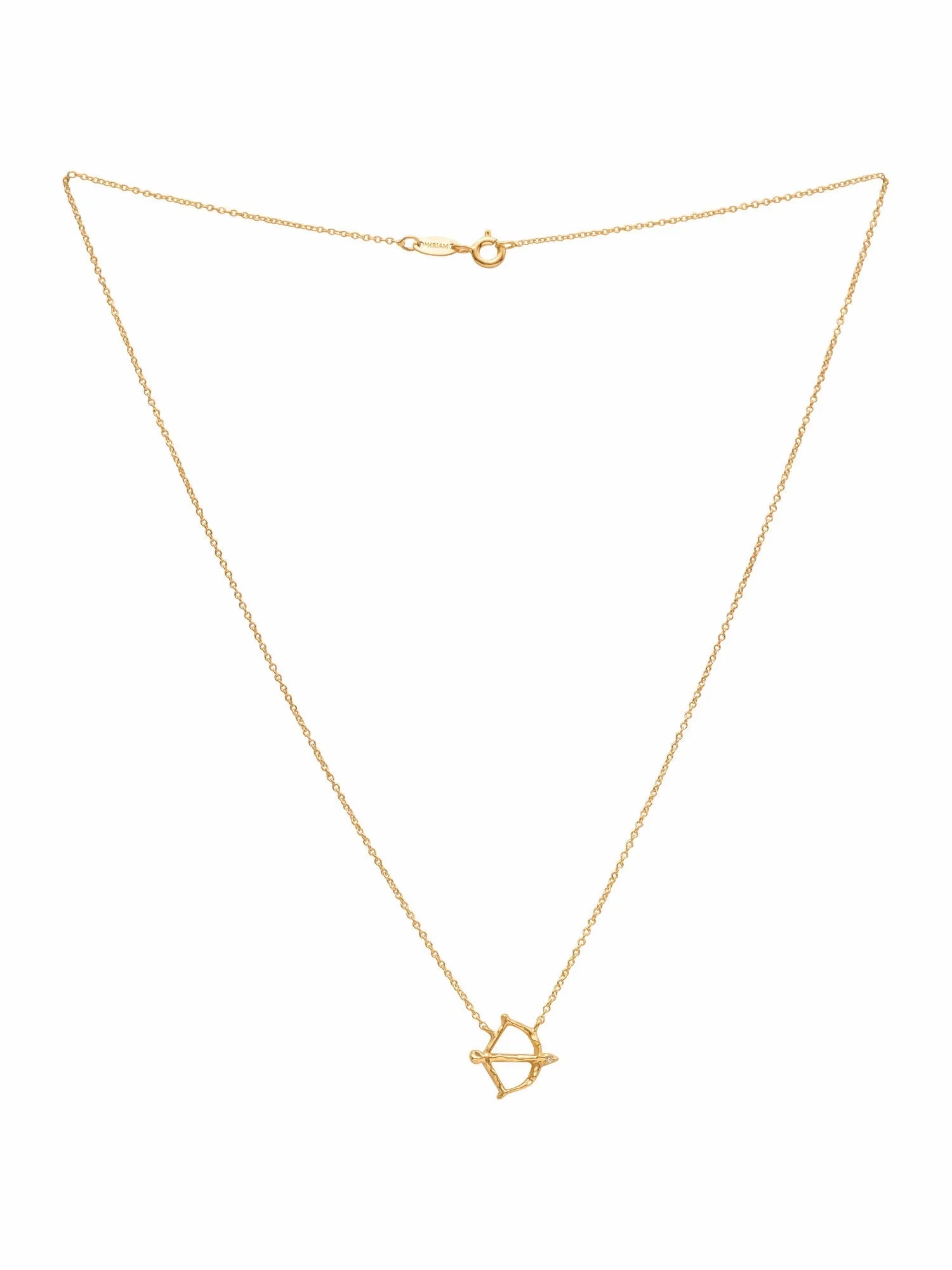 Sagittatius 18K Gold Necklace w. Diamond