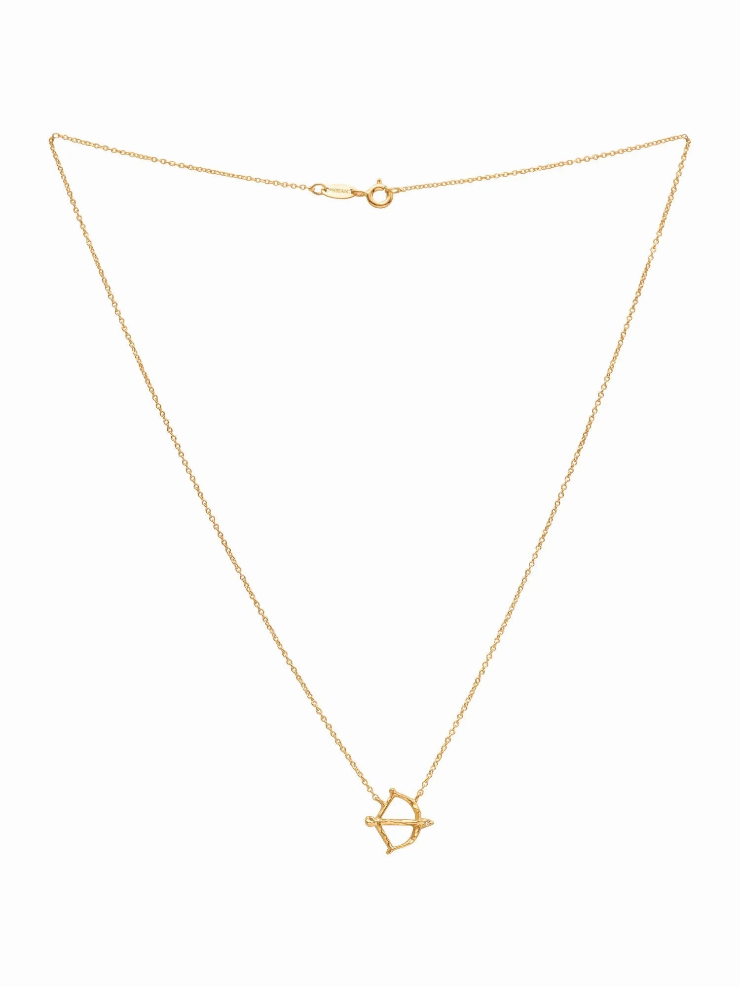 Sagittatius 18K Gold Necklace w. Diamond