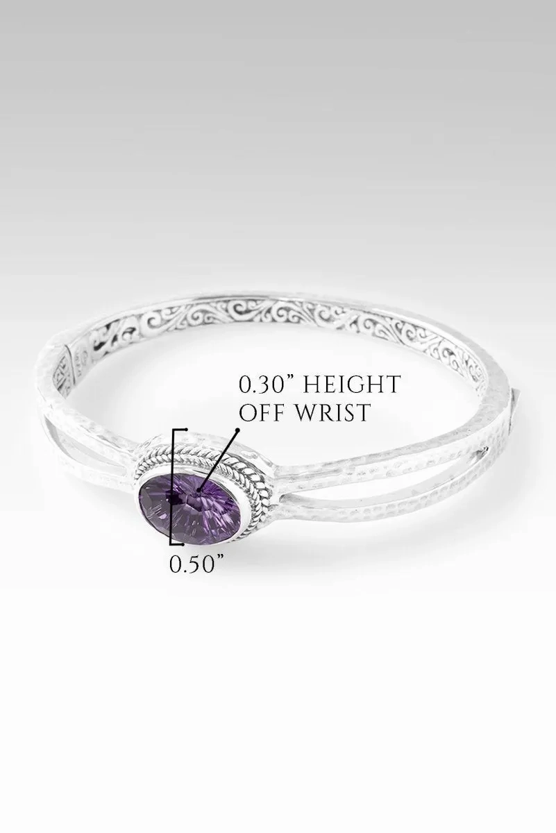 Seek Wisdom Bangle? in Amethyst