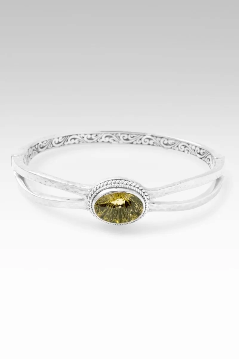 Seek Wisdom Bangle? in Olive Quartz