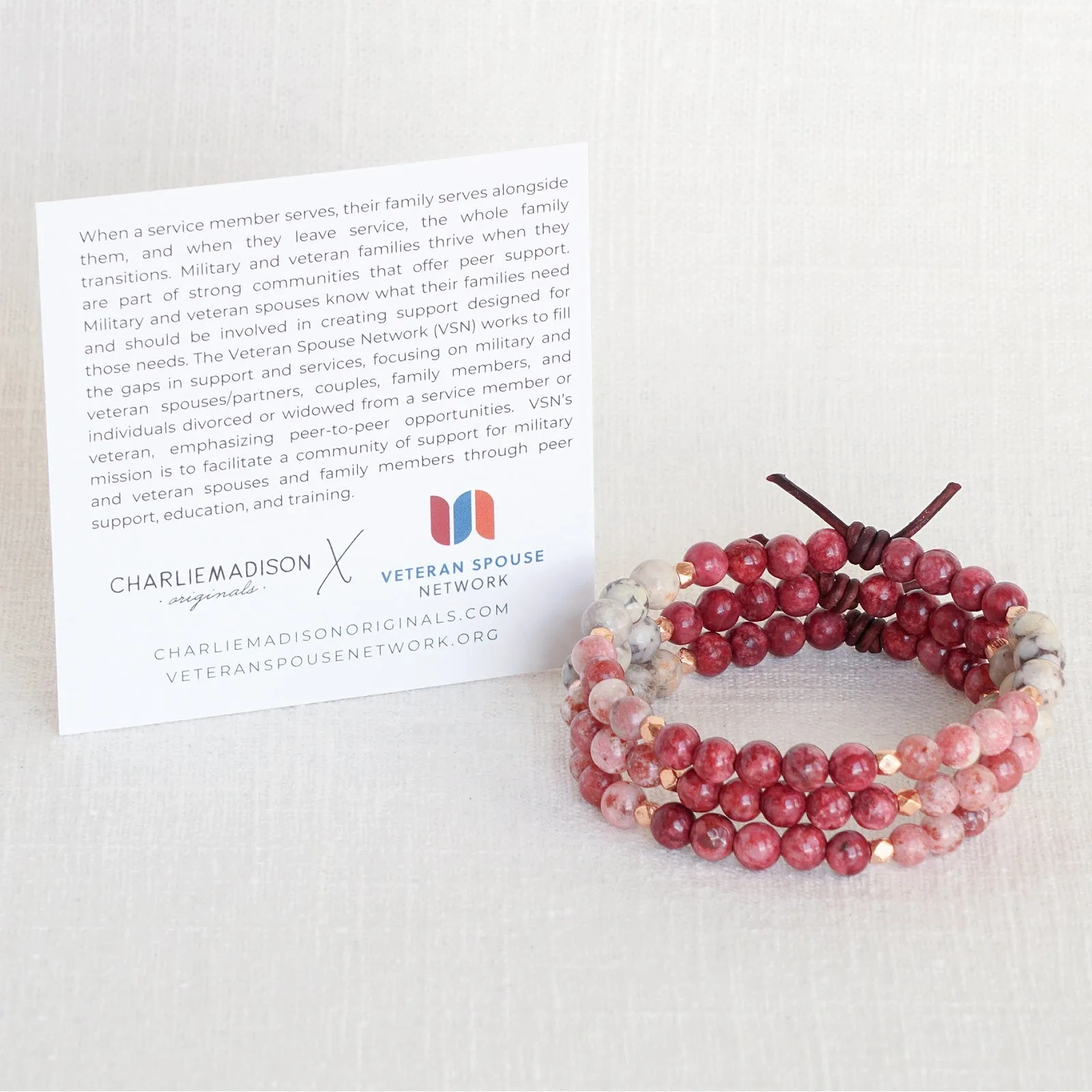 Self Love Mini Bracelet | Veteran Spouse Network X Charliemadison Collaboration