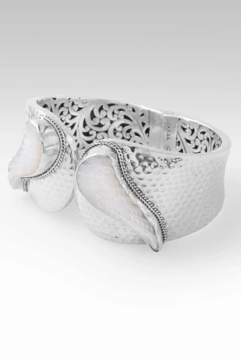 Seraphiel Tip-to-Tip Bracelet? in White Mother of Pearl
