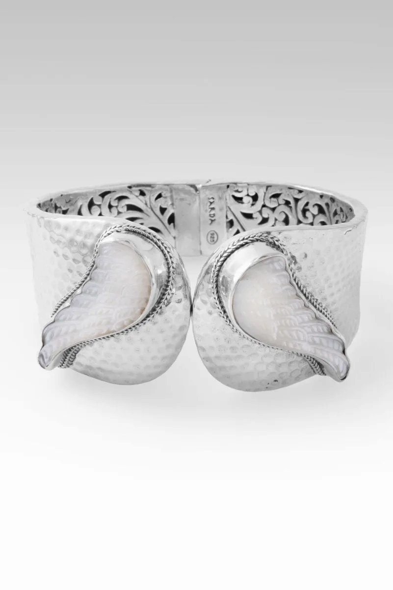 Seraphiel Tip-to-Tip Bracelet? in White Mother of Pearl