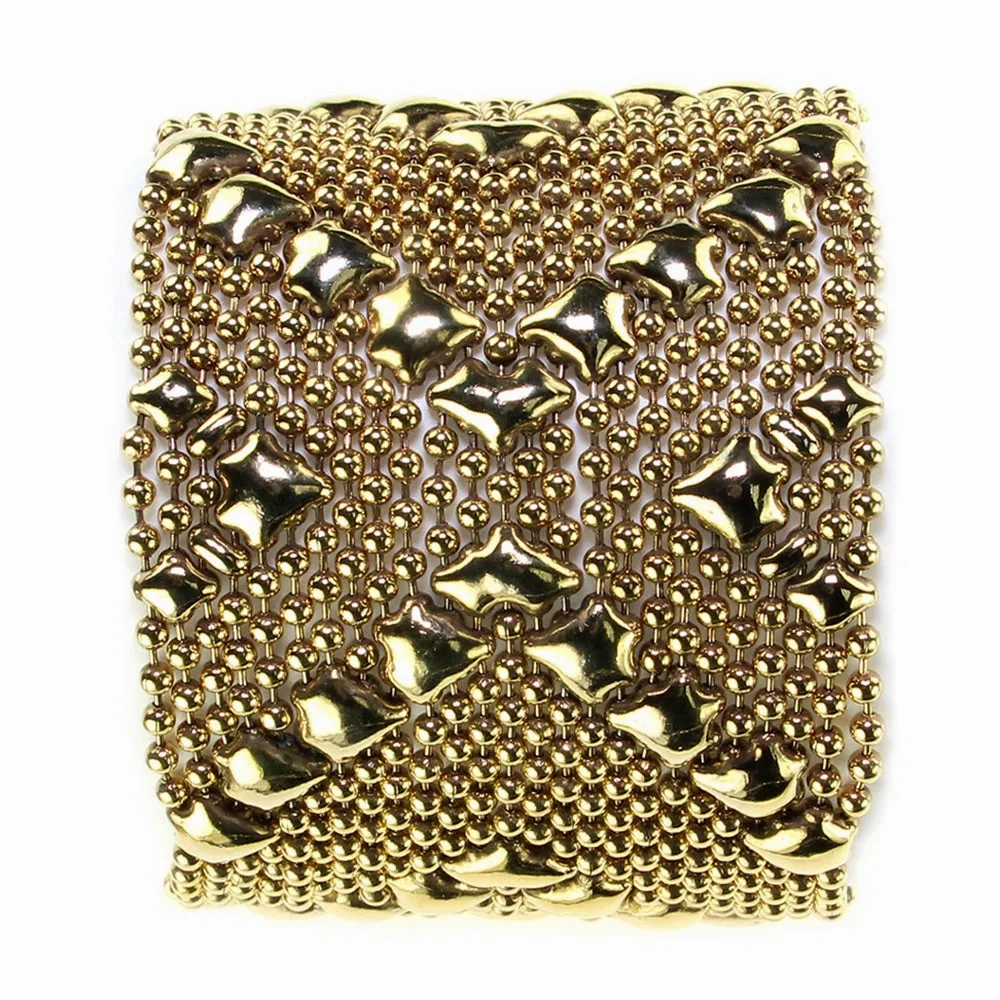 SG Liquid Metal B108-AG Antique Gold 24K Bracelet by Sergio Gutierrez