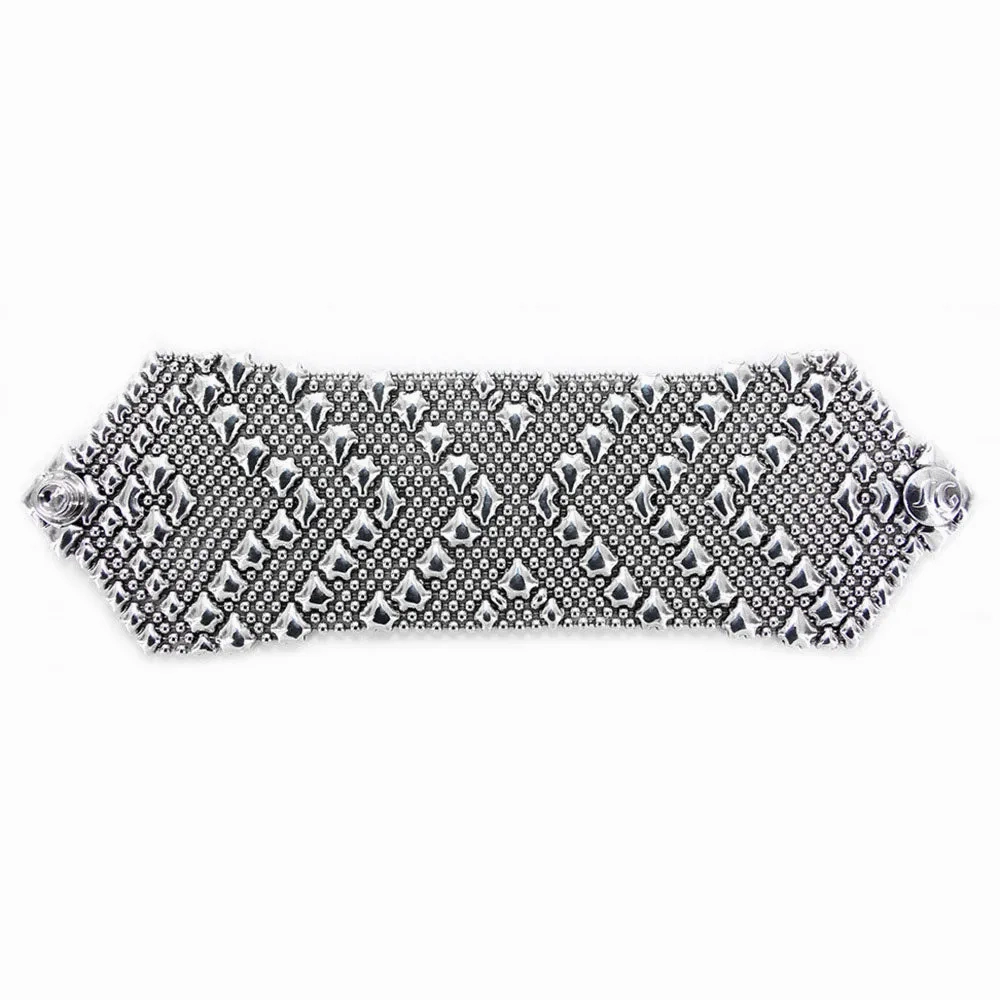 SG Liquid Metal B108-AS Antique Silver Bracelet by Sergio Gutierrez