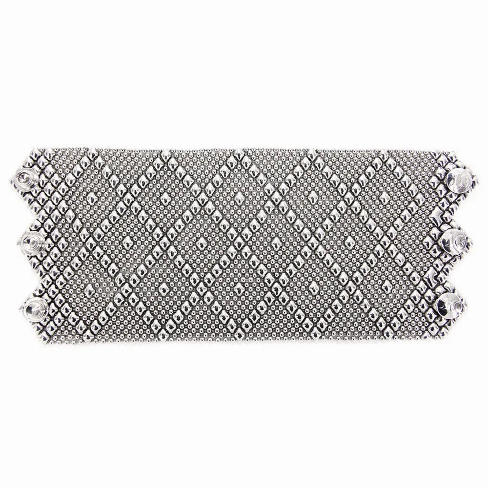 SG Liquid Metal B11-AS Antique Silver Bracelet by Sergio Gutierrez