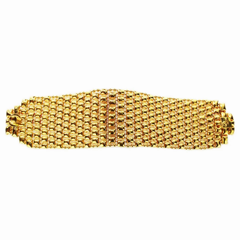 SG Liquid Metal BQ2?CG24K Gold 24K Finish Bracelet by Sergio Gutierrez